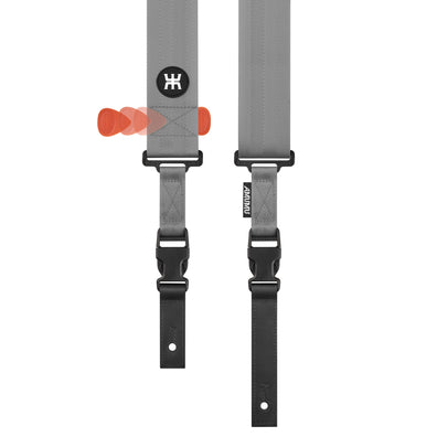 AMUMU SNAPLOCK Gunsmoke Gray Guitar Strap ā Quick-Release, Heavy-Duty & Ultra Comfortable